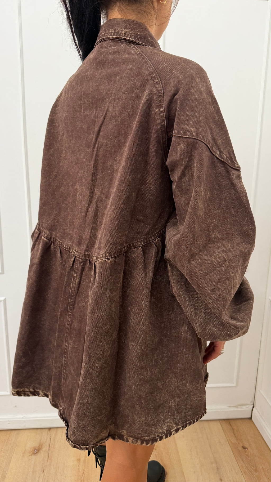 Abito denim cuoricini