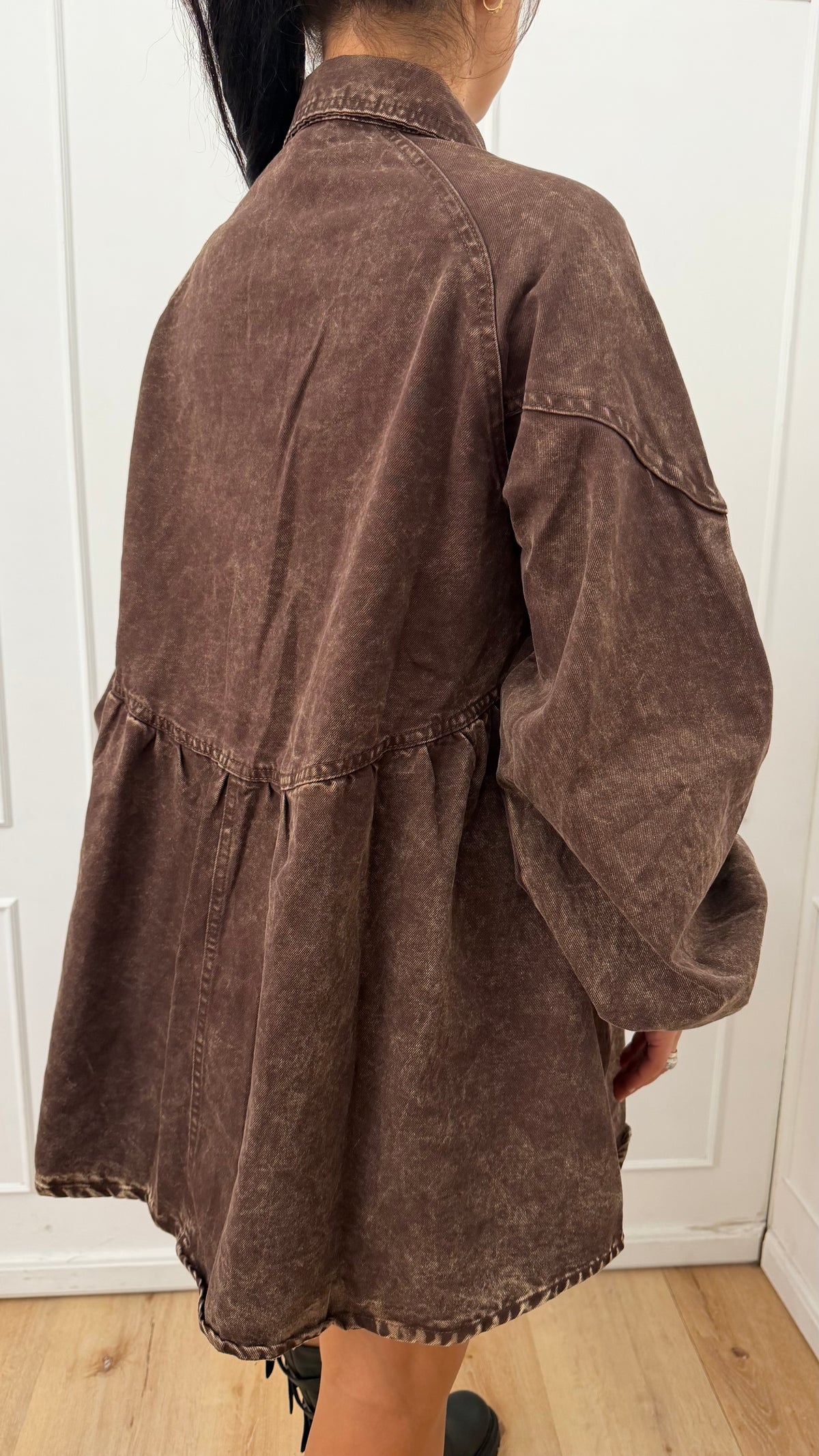 Abito denim cuoricini