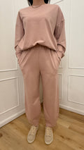 Completo in felpa Susy Mix rosa