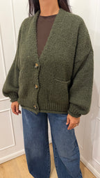 CARDIGAN BESTSELLER VERDE MILITARE HAVEONE