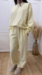 Completo in felpa Susy Mix giallo