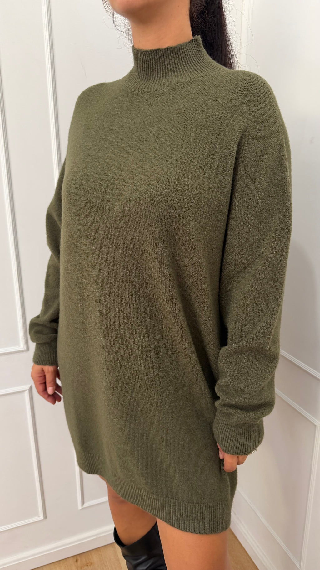 Abito maxi maglia militare Haveone