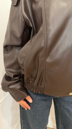 Bomber ecopelle moro Vicolo