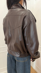 Bomber ecopelle moro Vicolo