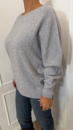 Maglia girocollo grigia Haveone