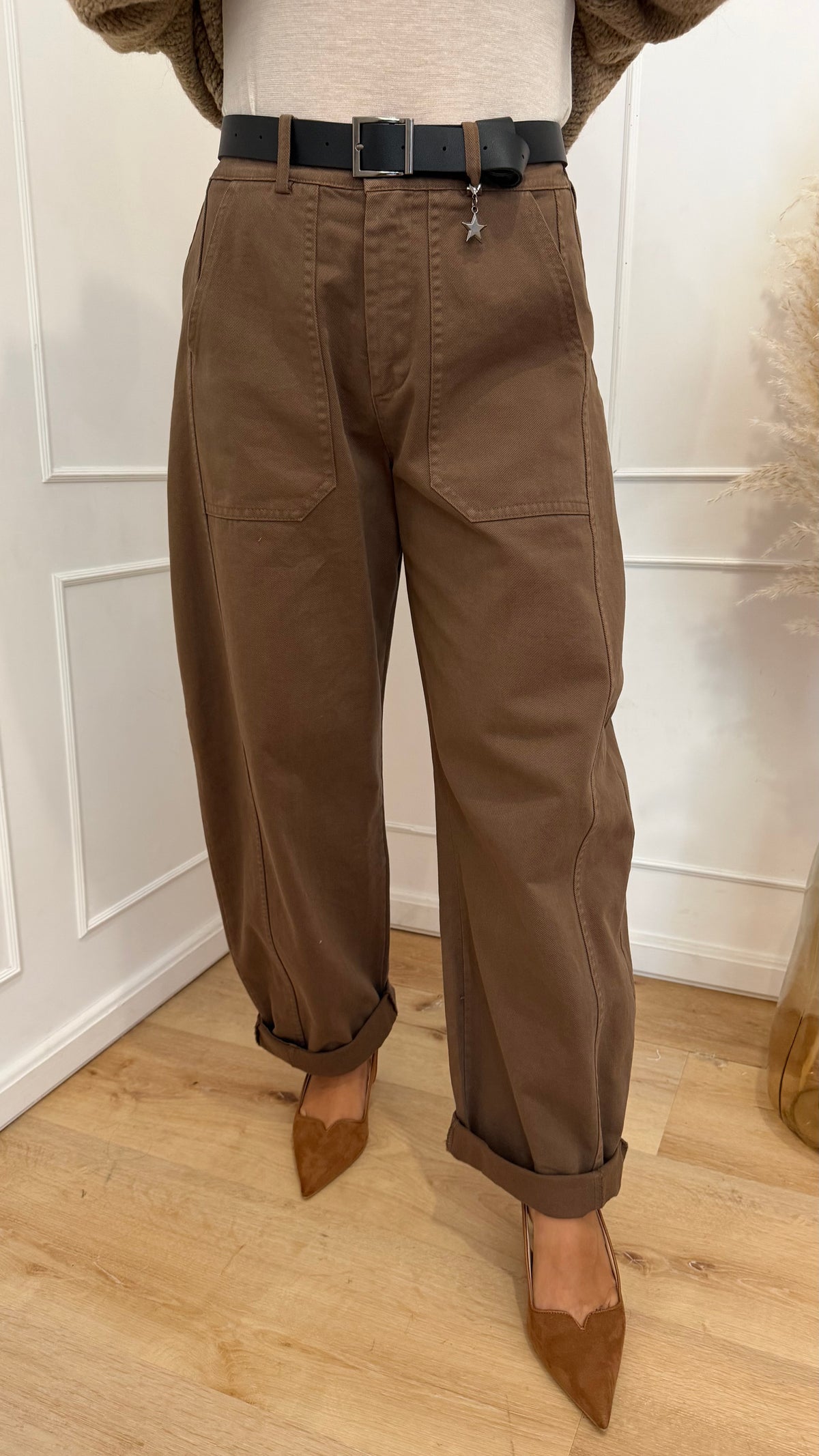 Pantalone ovetto stellina sigaro  susymix