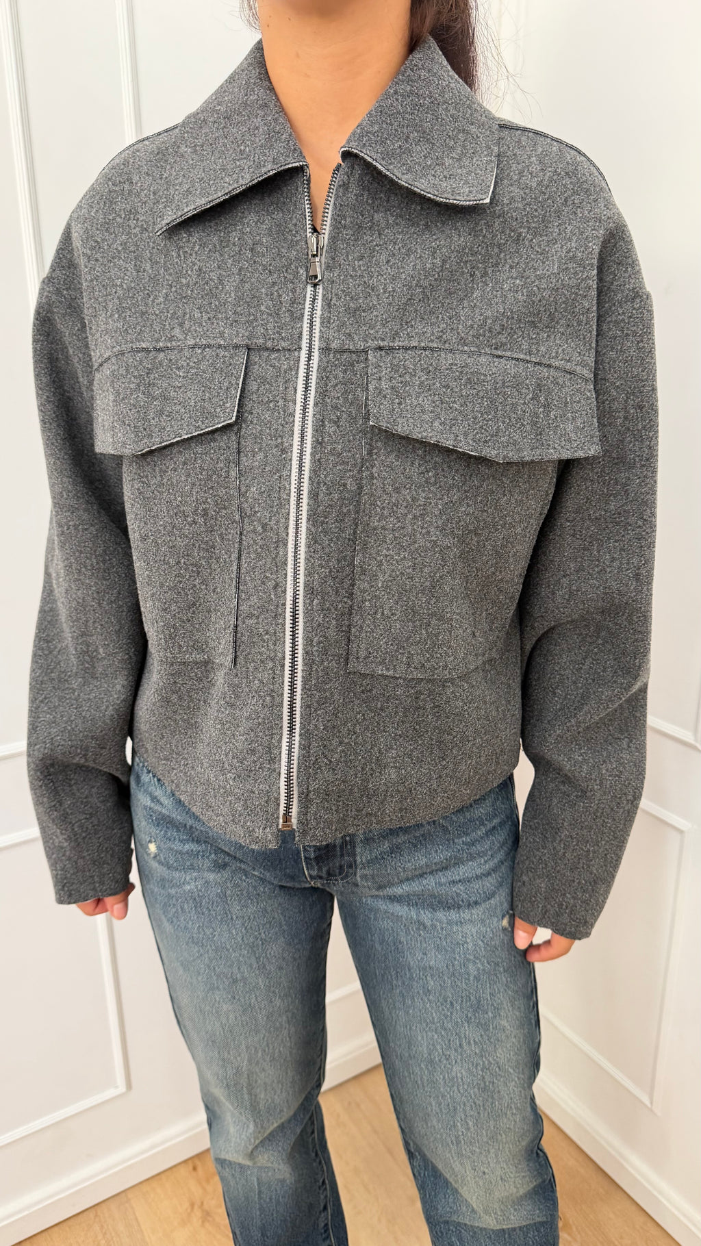 Giubbotto grigio c/tasche Susy MIX