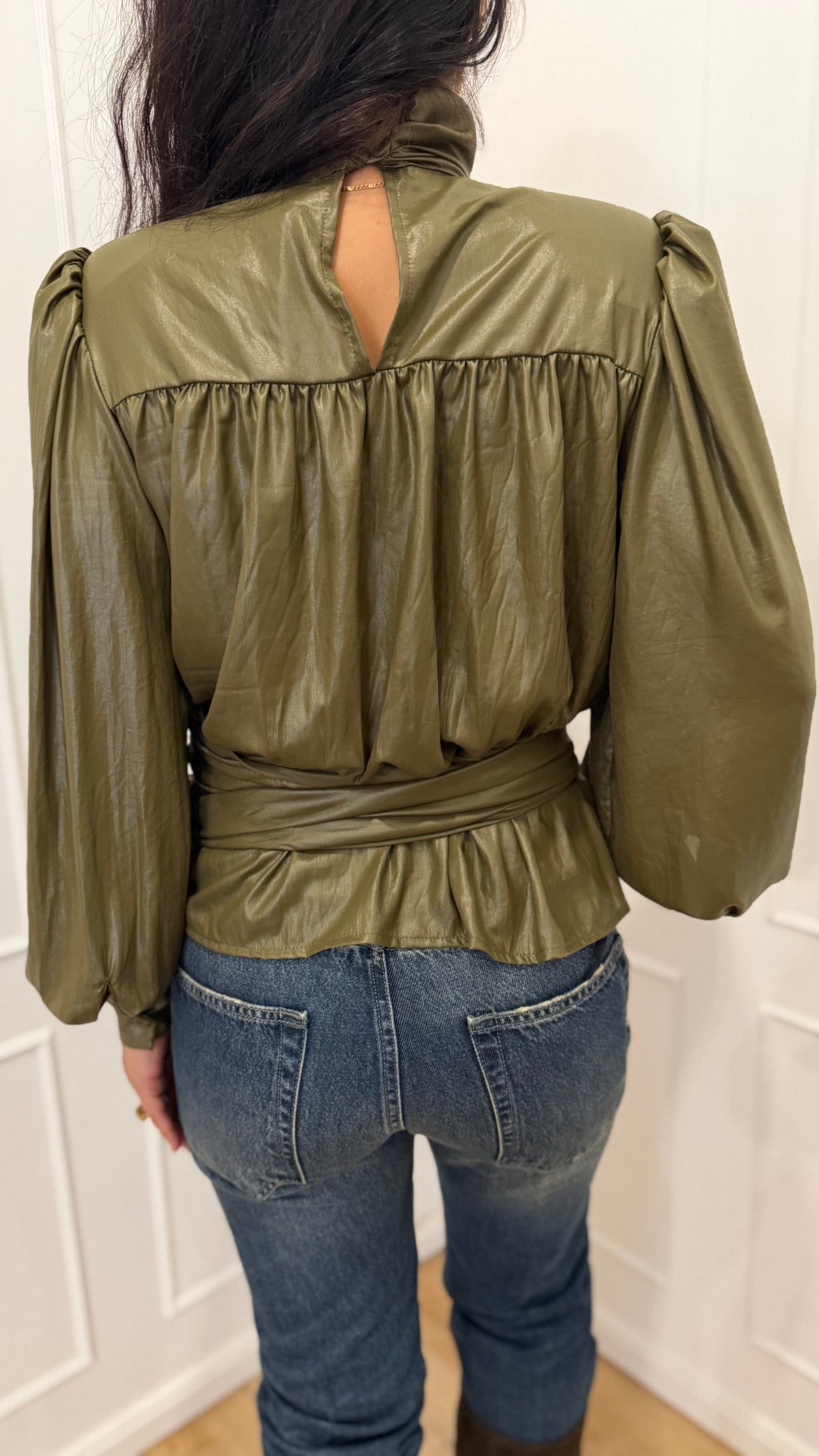 Blusa spalline fusciacca Haveone