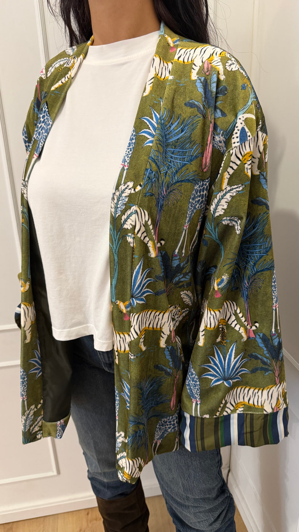 Kimono ciniglia nomad jungle Haveone