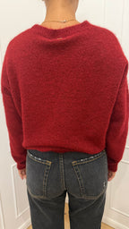 Paricollo Over Rosso alpaca Griffai