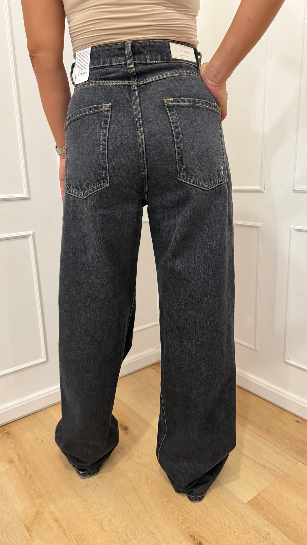 Jeans Poppy denim nero Icon Denim