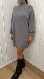 Abito maxi maglia grigio  Haveone