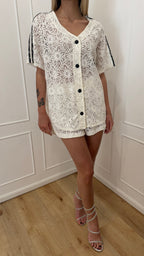 Camicia in pizzo manica The labo