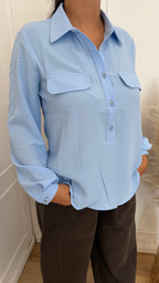 Camicia serafino celeste susymix