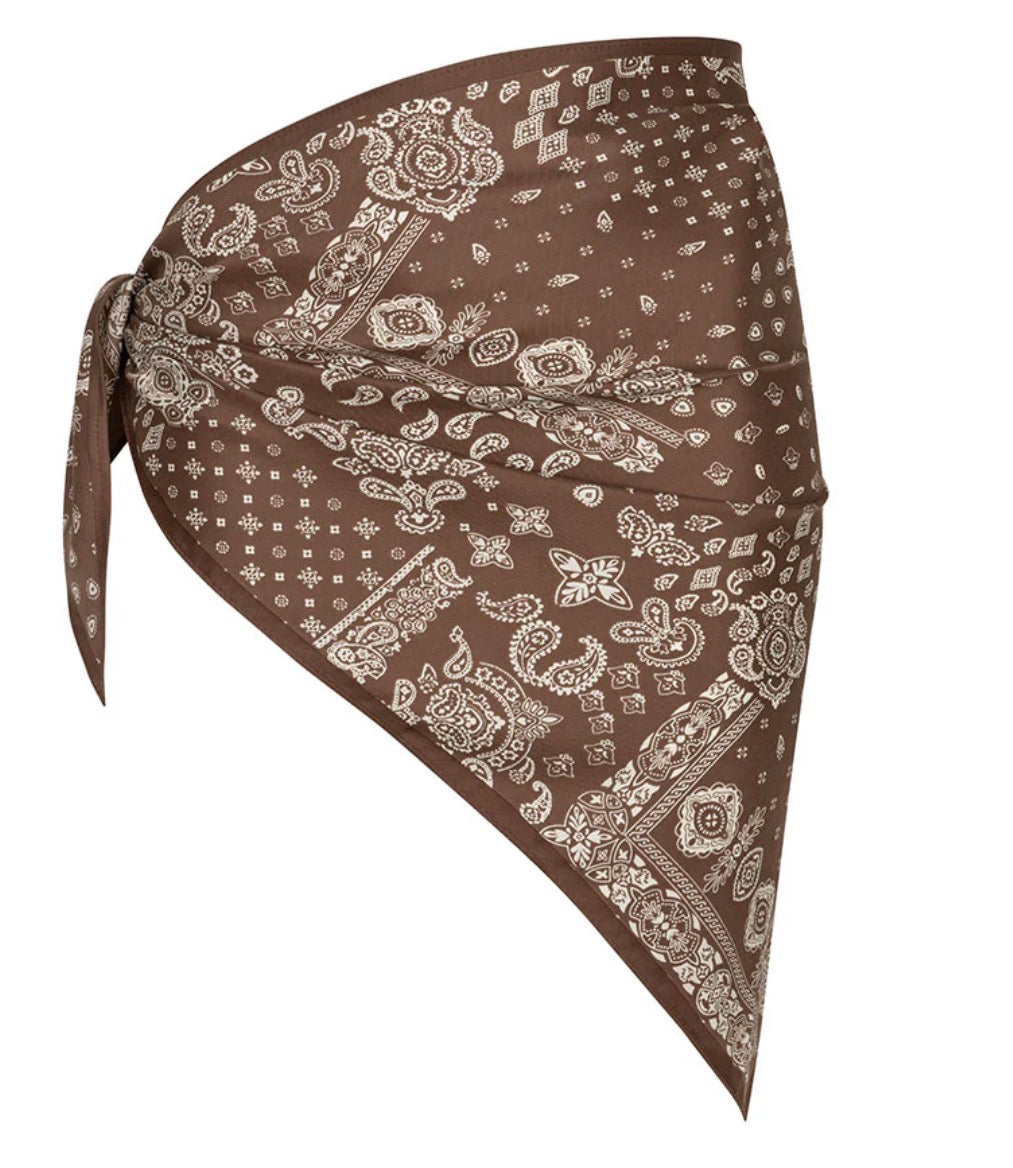 Foulard bandana marrone club Manhattan