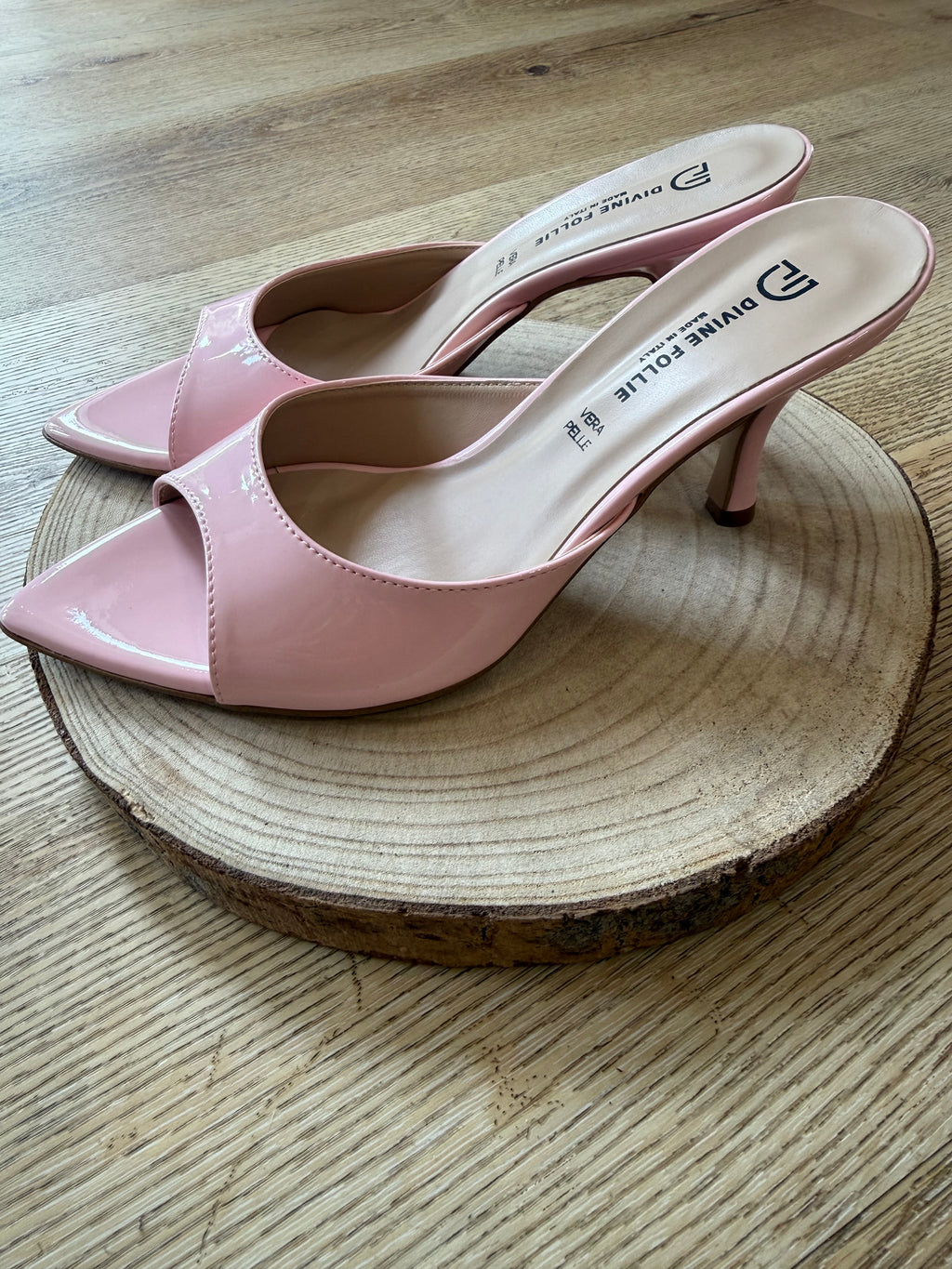 Décolleté sabot rosa divine follie