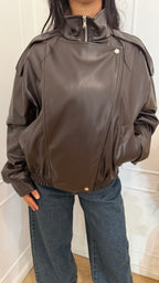 Bomber ecopelle moro Vicolo
