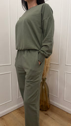 Completo in felpa Susy Mix verde