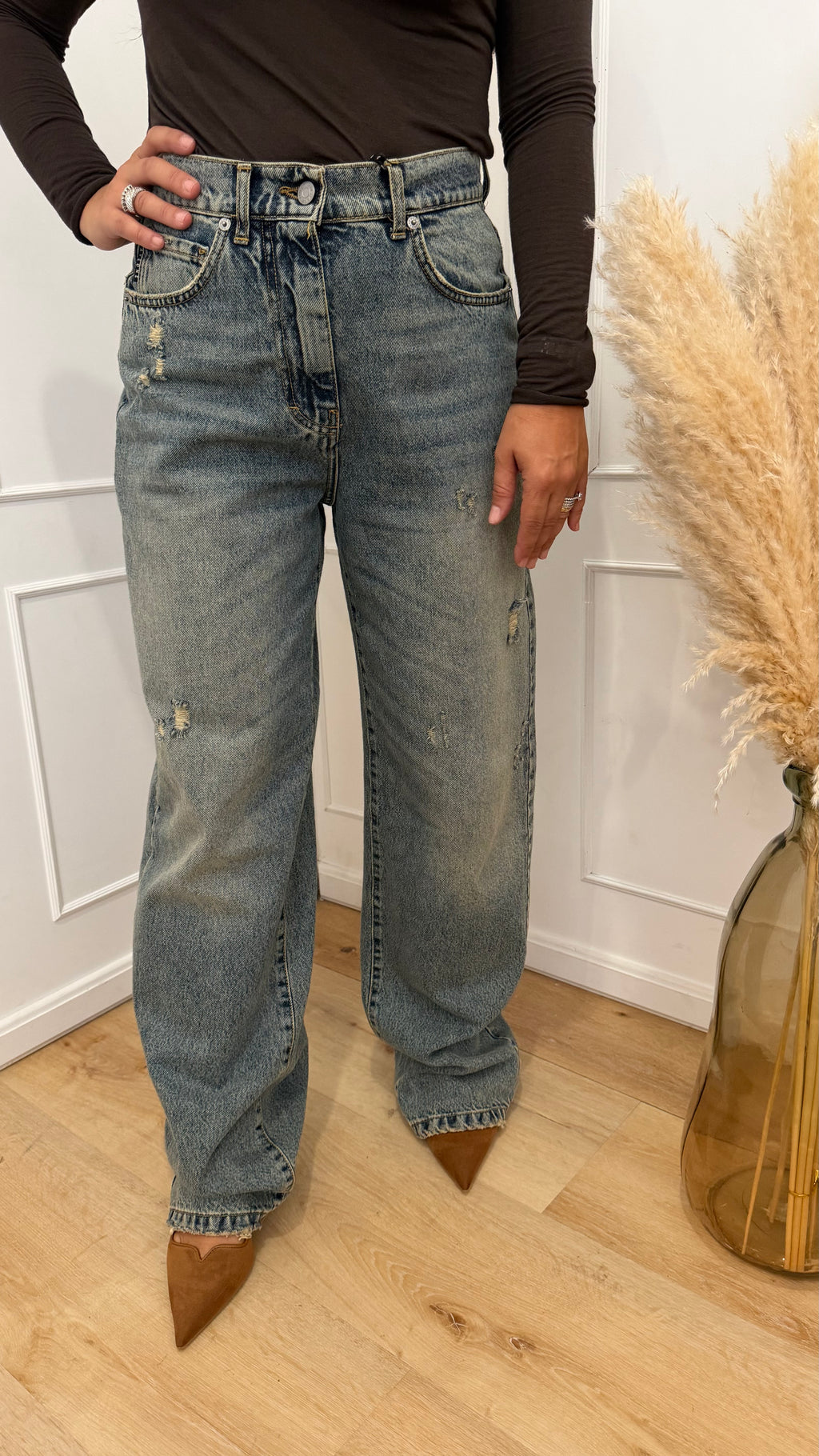 JEANS STELLA CON ROTTURE LAVAGGIO SABBIATO HAVEONE