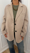 Cappotto corto in misto lana tortora Vicolo