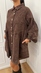 Abito denim cuoricini