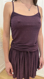 Canotta Donna Me fui bordeaux