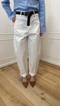 Pantalone cuoricino Susy Mix bianco