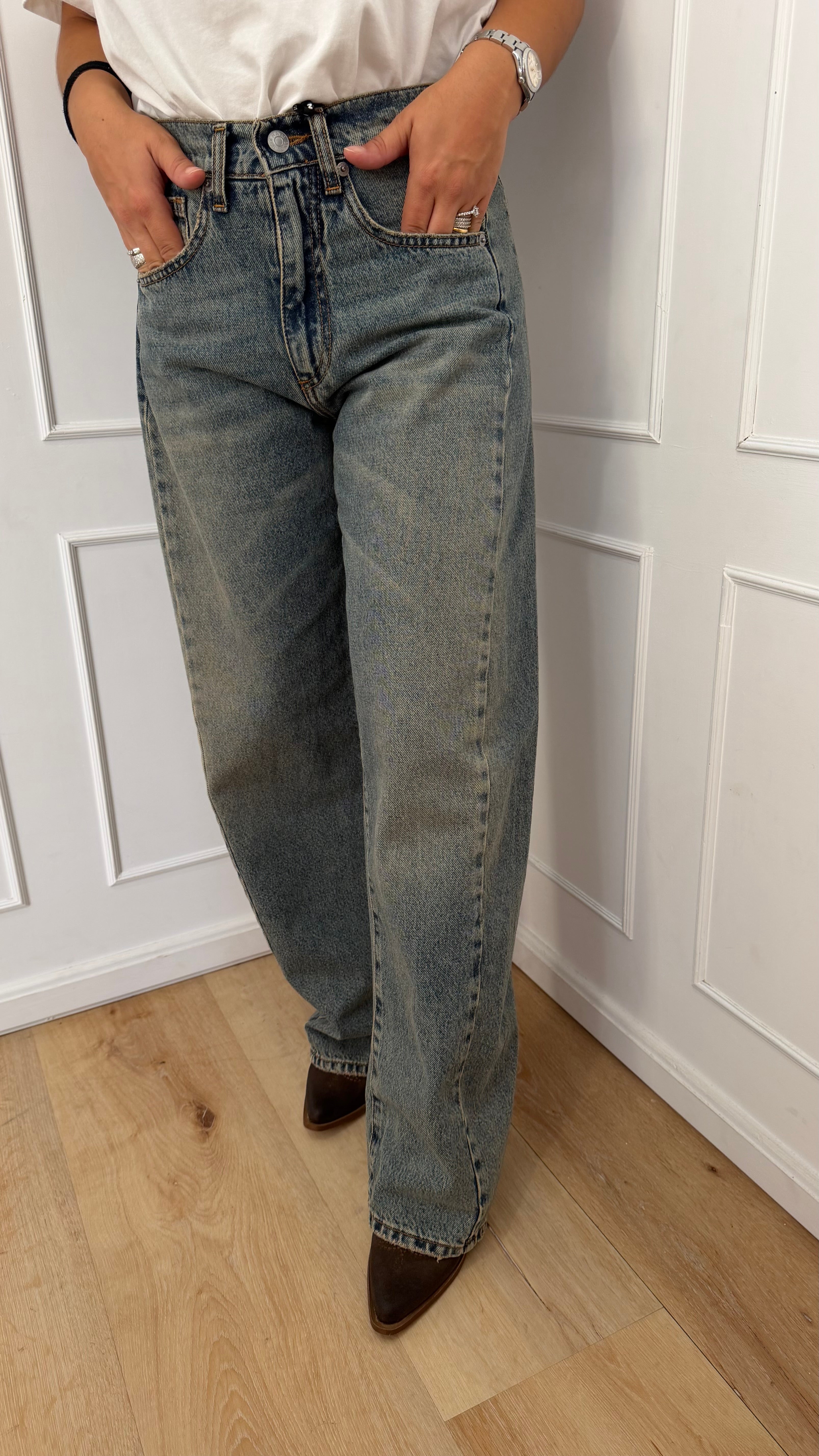 JEANS LUCY DENIM BLU  HAVEONE