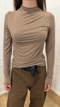 Maglia cratere tortora collo alto HaveOne