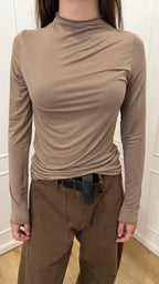 Maglia cratere tortora collo alto HaveOne