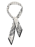 Foulard bandana fantasia bianco/nero club Manhattan