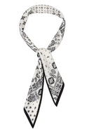 Foulard bandana fantasia bianco/nero club Manhattan