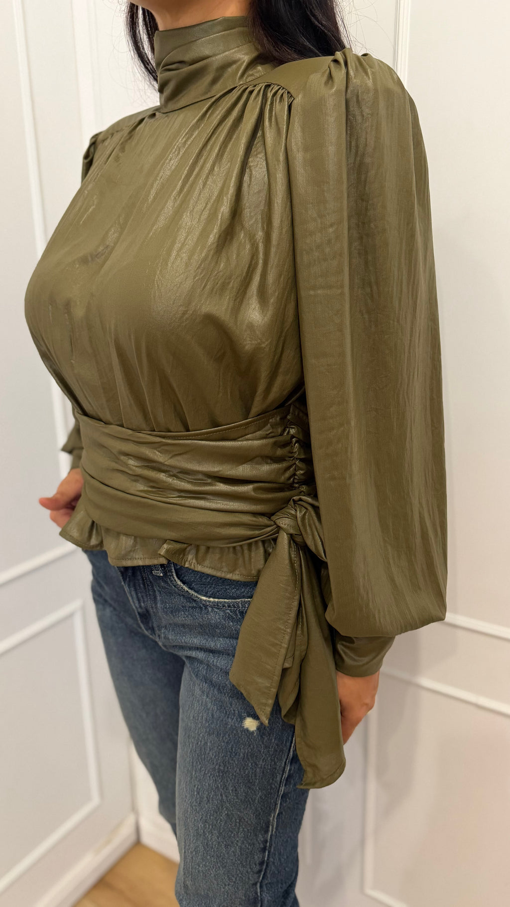 Blusa spalline fusciacca Haveone
