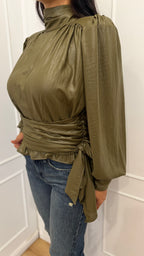 Blusa spalline fusciacca Haveone