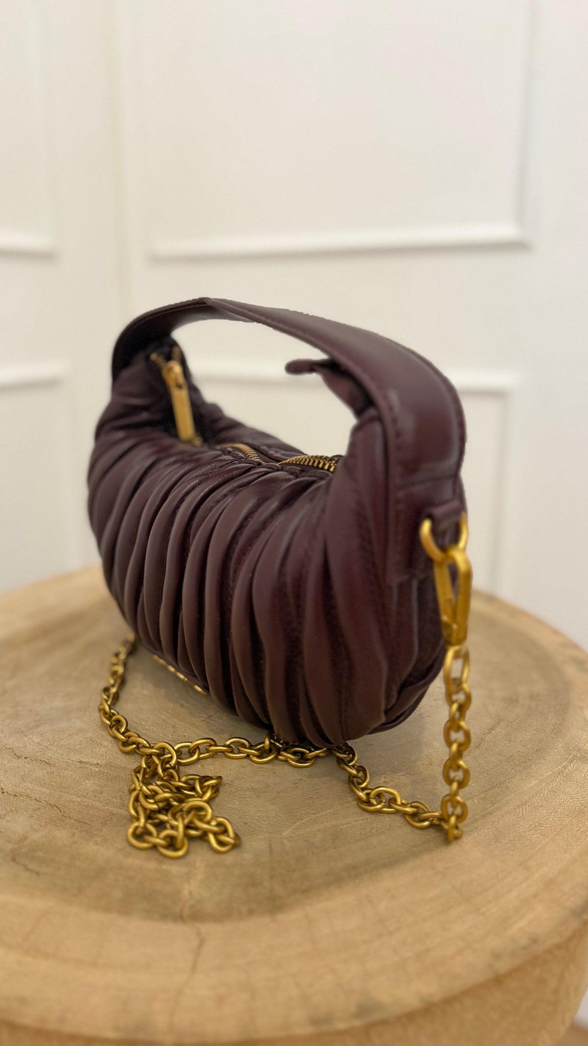 CROISSANT BAG BORDEAUX VICOLO
