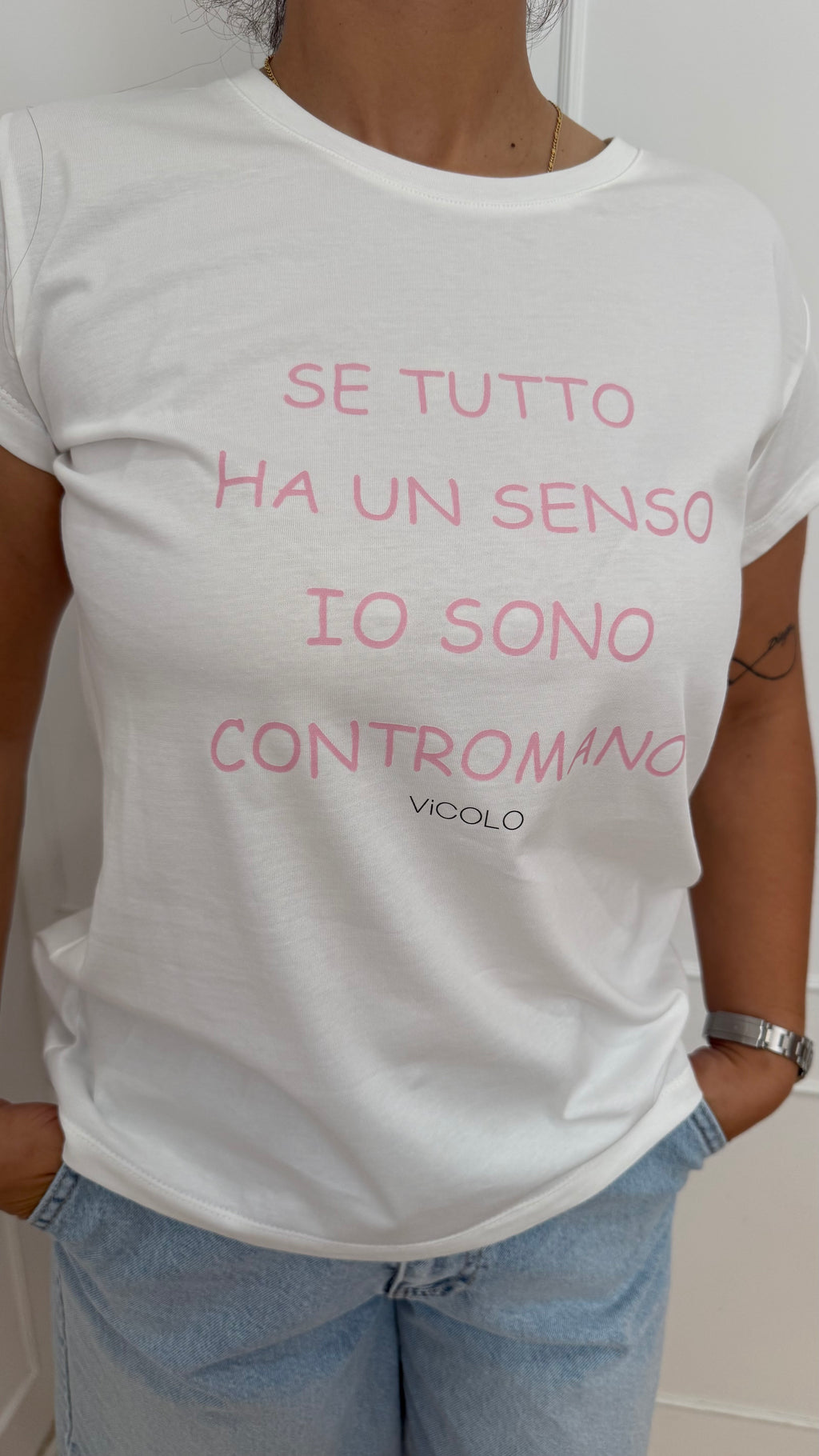 T shirt se tutto ha un senso io sono contromano vicolo