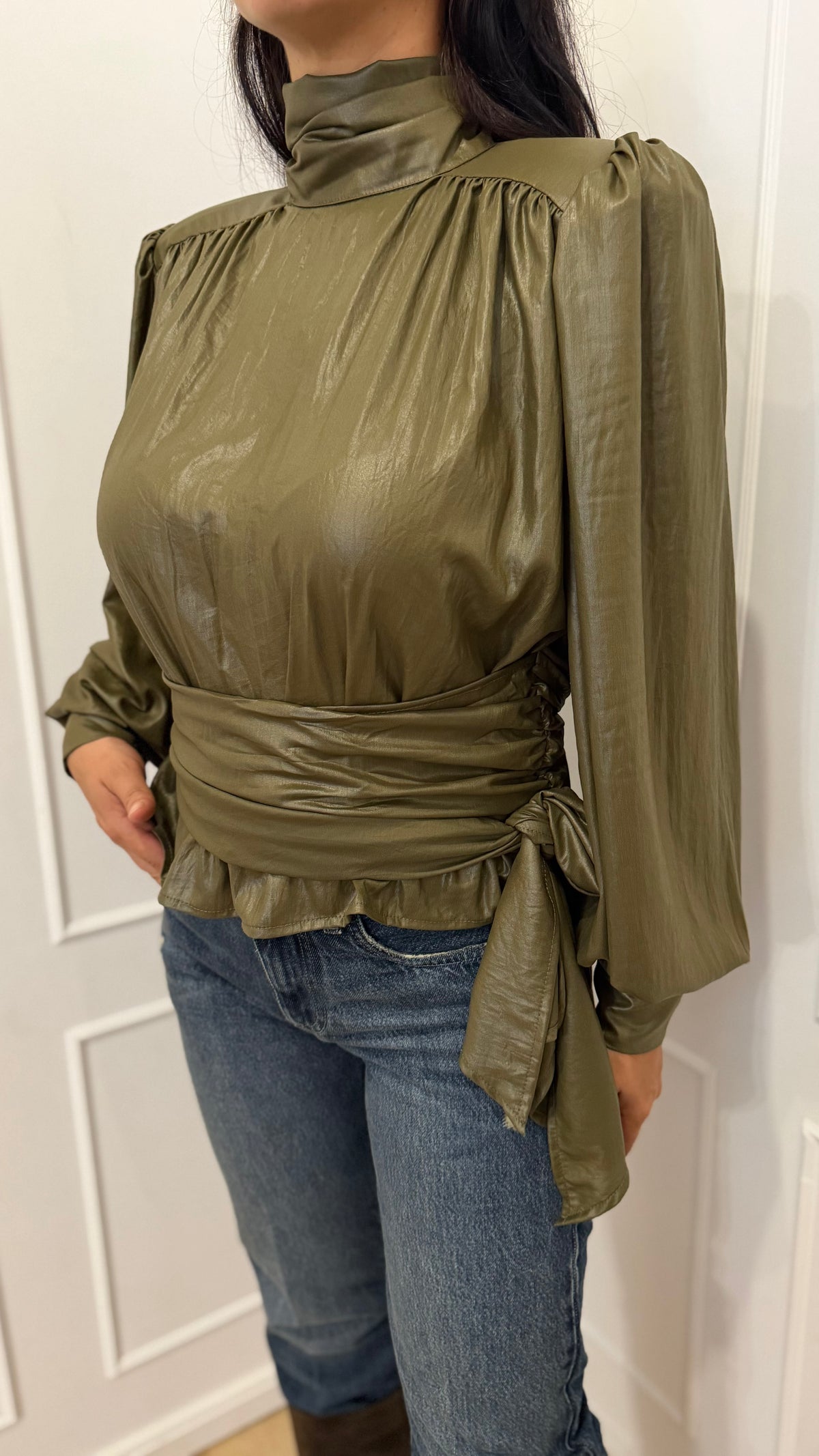 Blusa spalline fusciacca Haveone