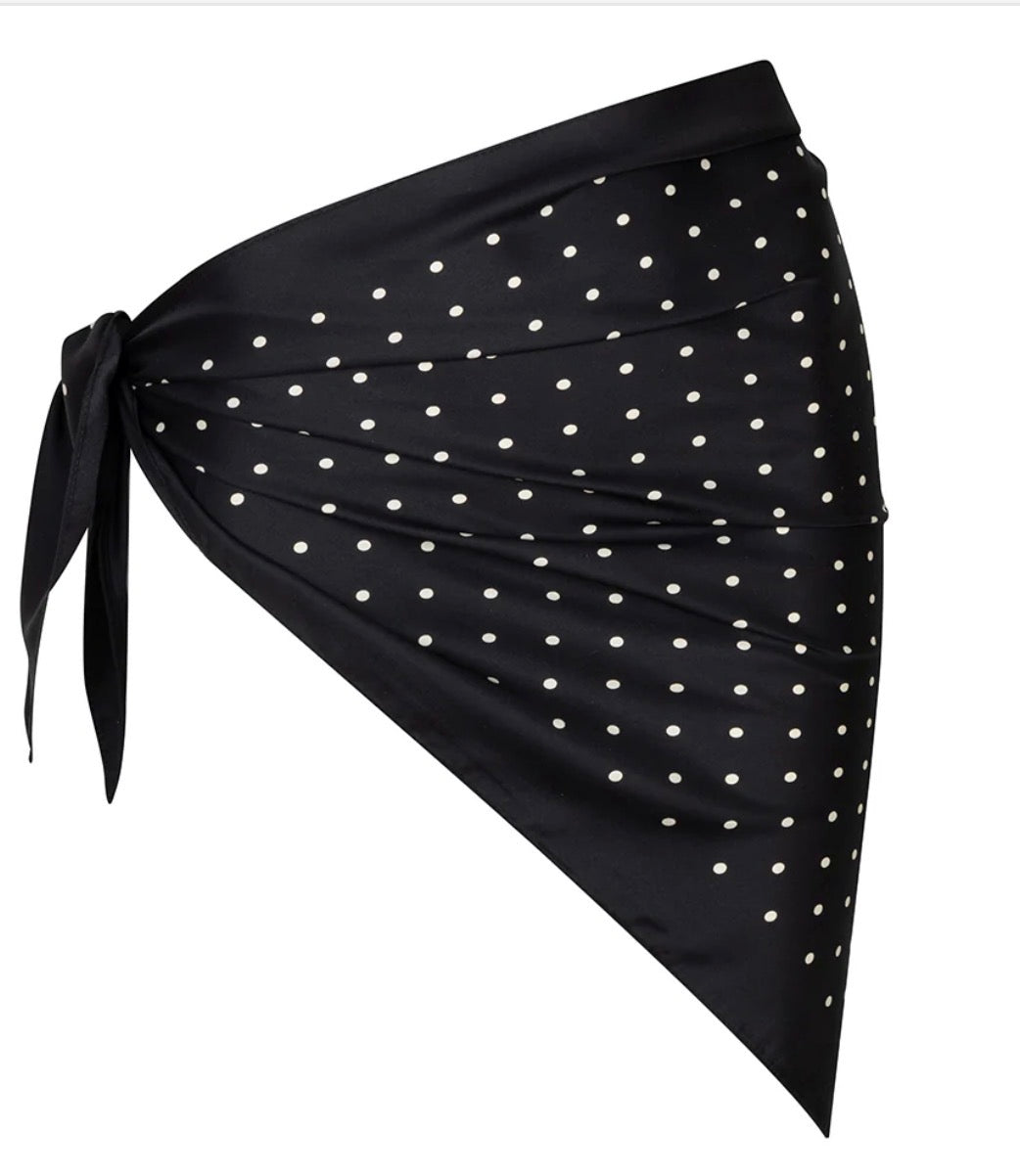 Foulard bandana pois nero club Manhattan