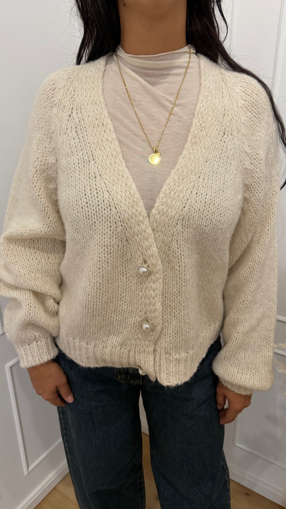 CARDIGAN BOTTONI GIOIELLO CALCE HAVEONE