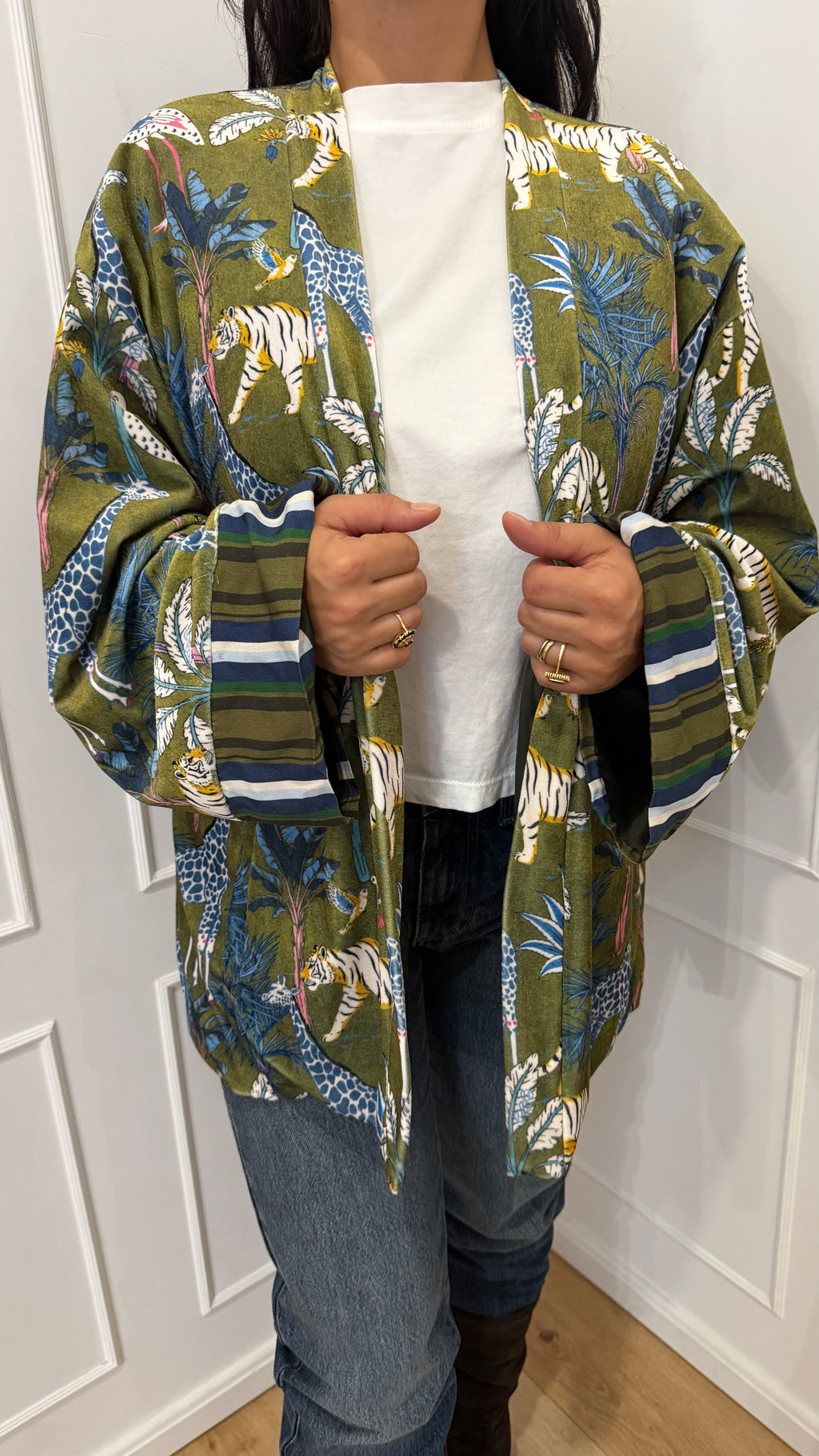 Kimono ciniglia nomad jungle Haveone