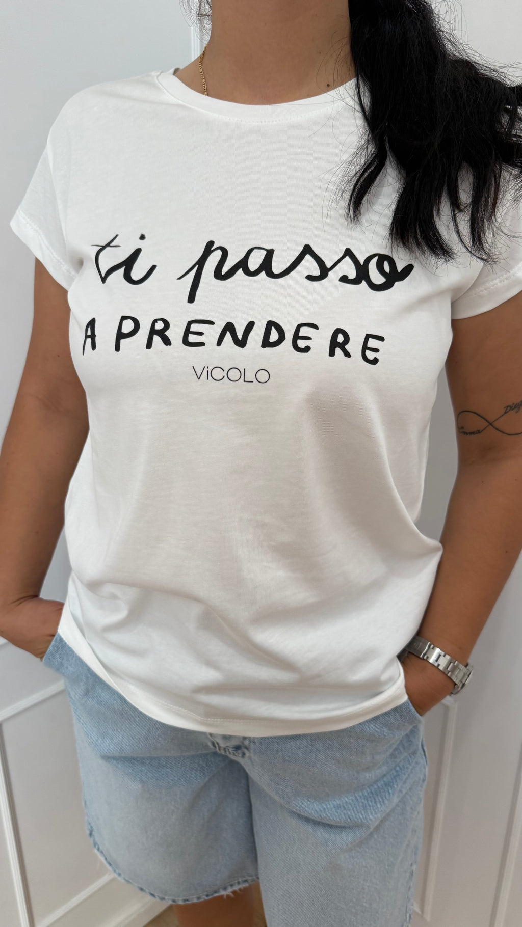 T shirt ti passo a prendere vicolo