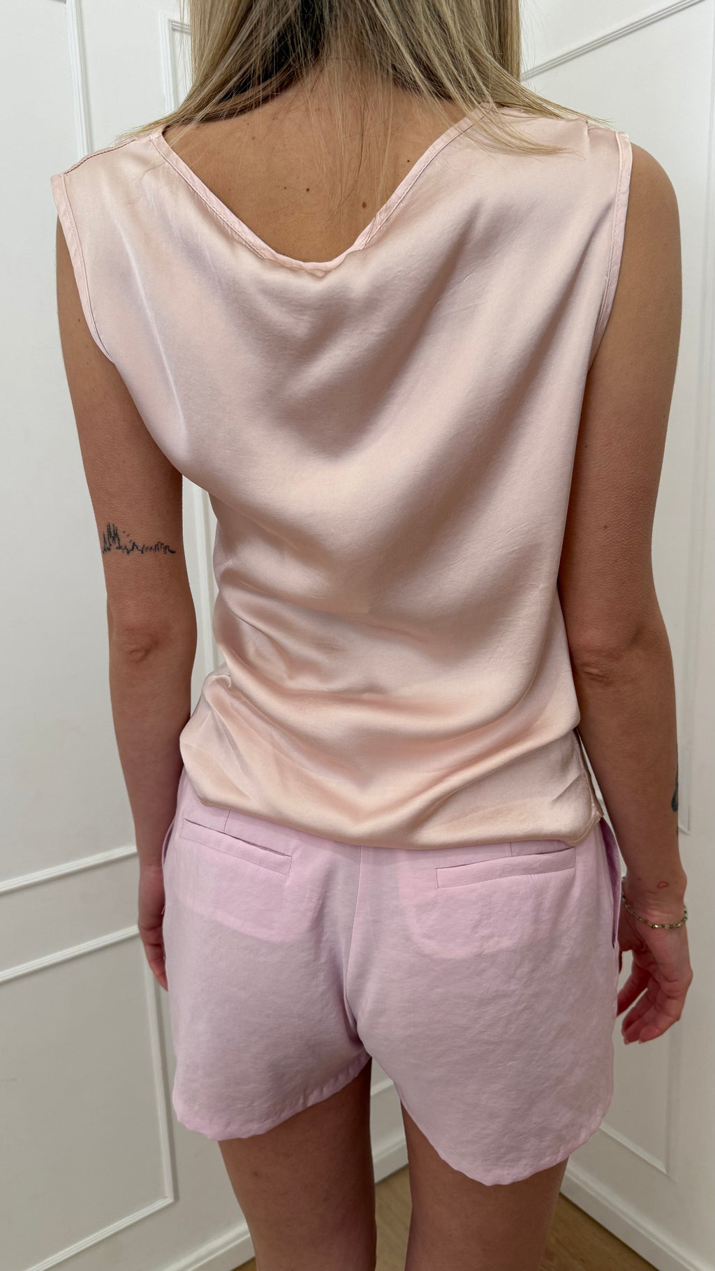 Top arricciato rosa Susy mix