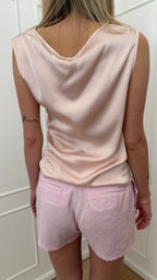 Top arricciato rosa Susy mix