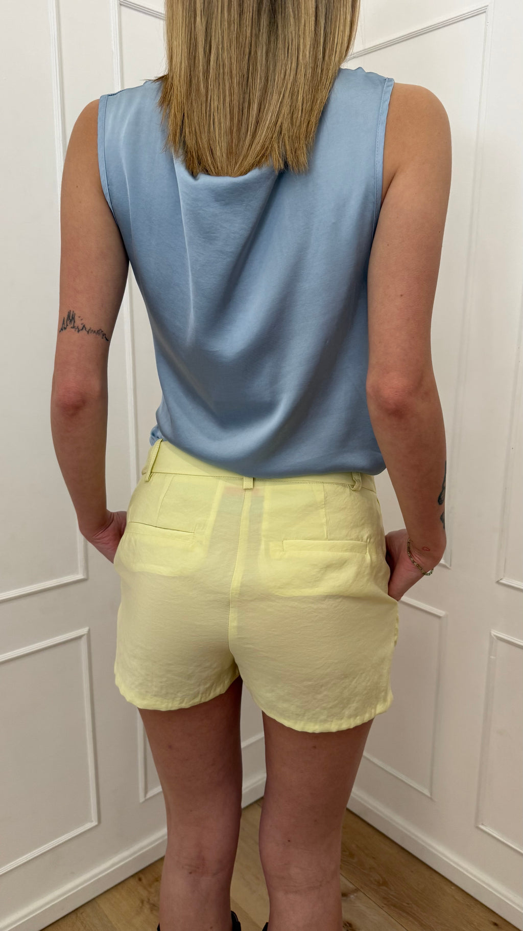 Top arricciato azzurra Susy mix