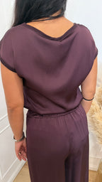 T shirt raso bordeaux susymix