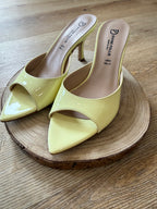 Décolleté sabot giallo divine follie