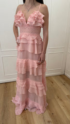 Abito lungo gale pink tru decadence