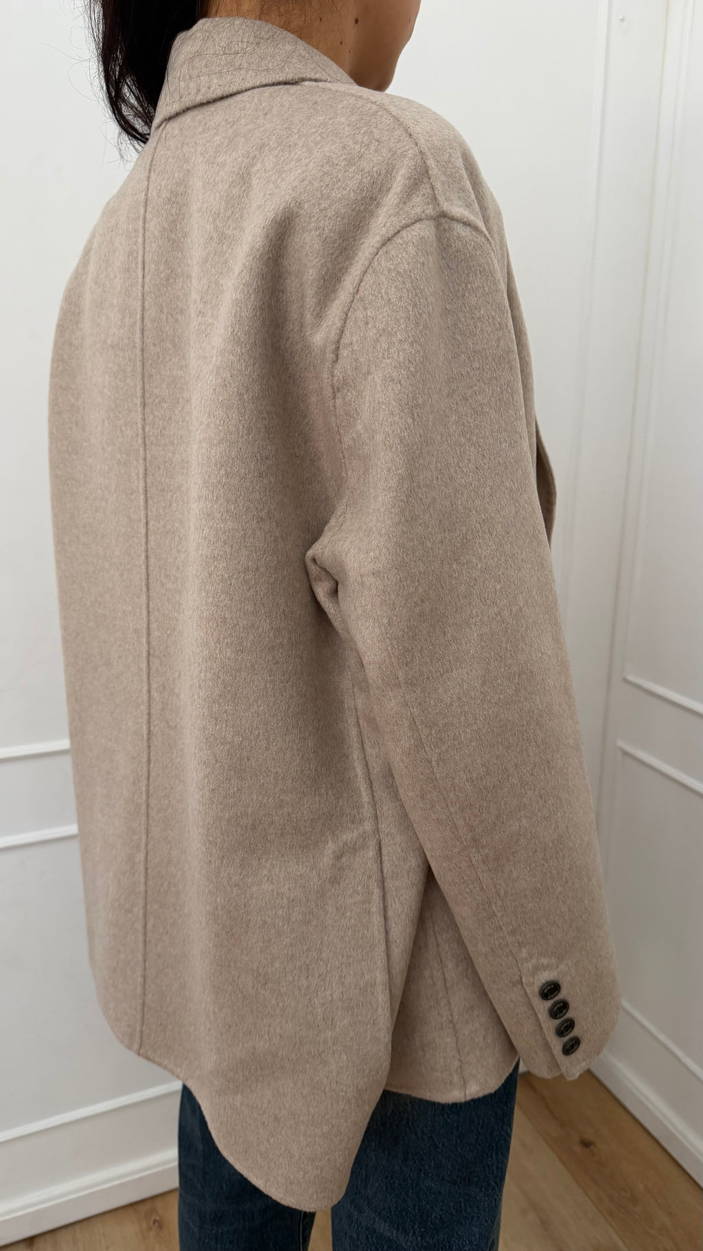 Cappotto corto in misto lana tortora Vicolo