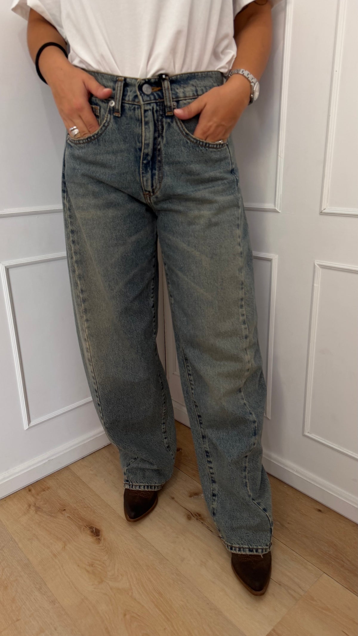 JEANS LUCY DENIM BLU  HAVEONE