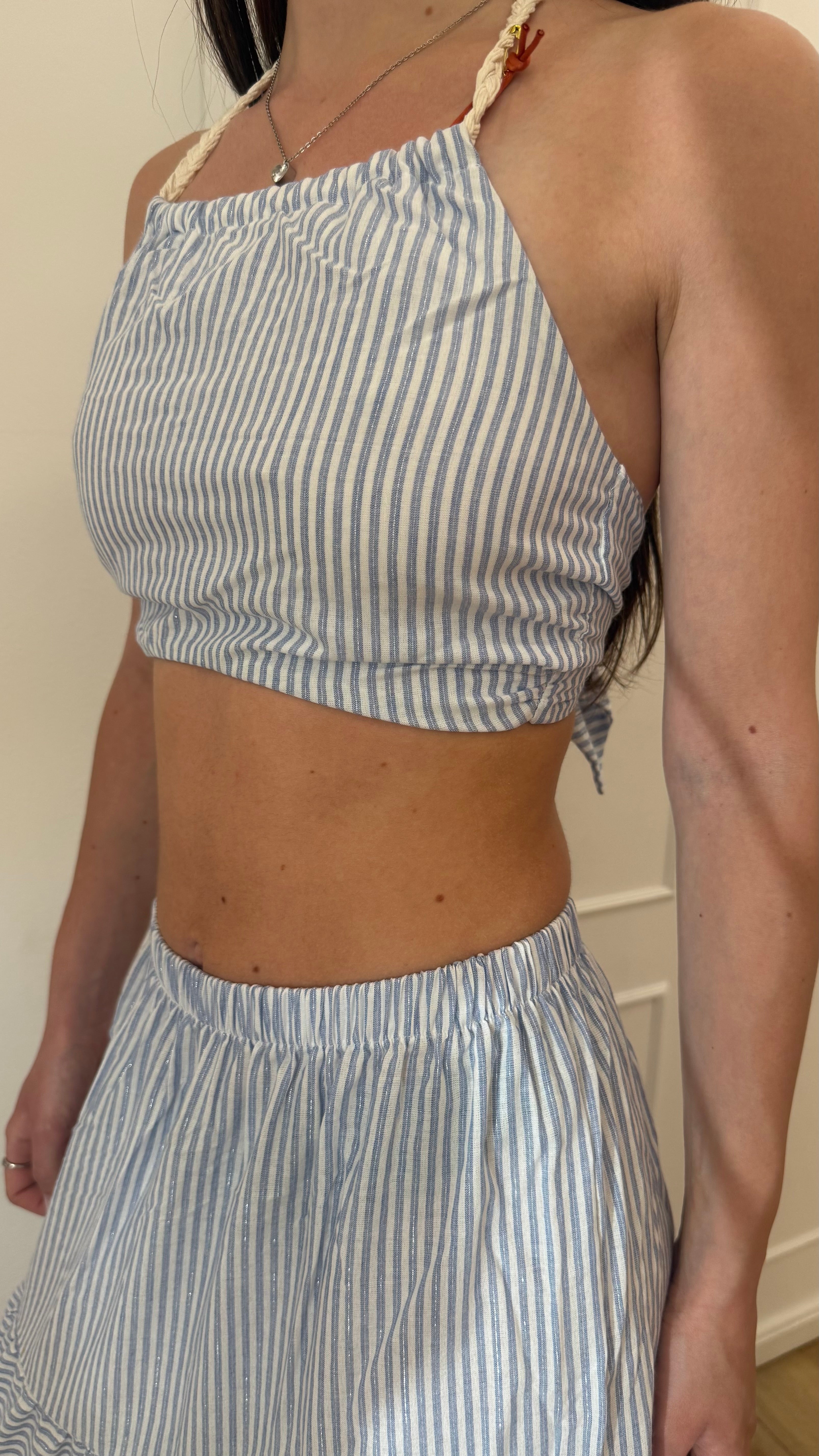 Top CROP rigato Cotazur